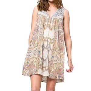 O’Neill Women’s Clarise A-line Boho Mini Dress Size XS